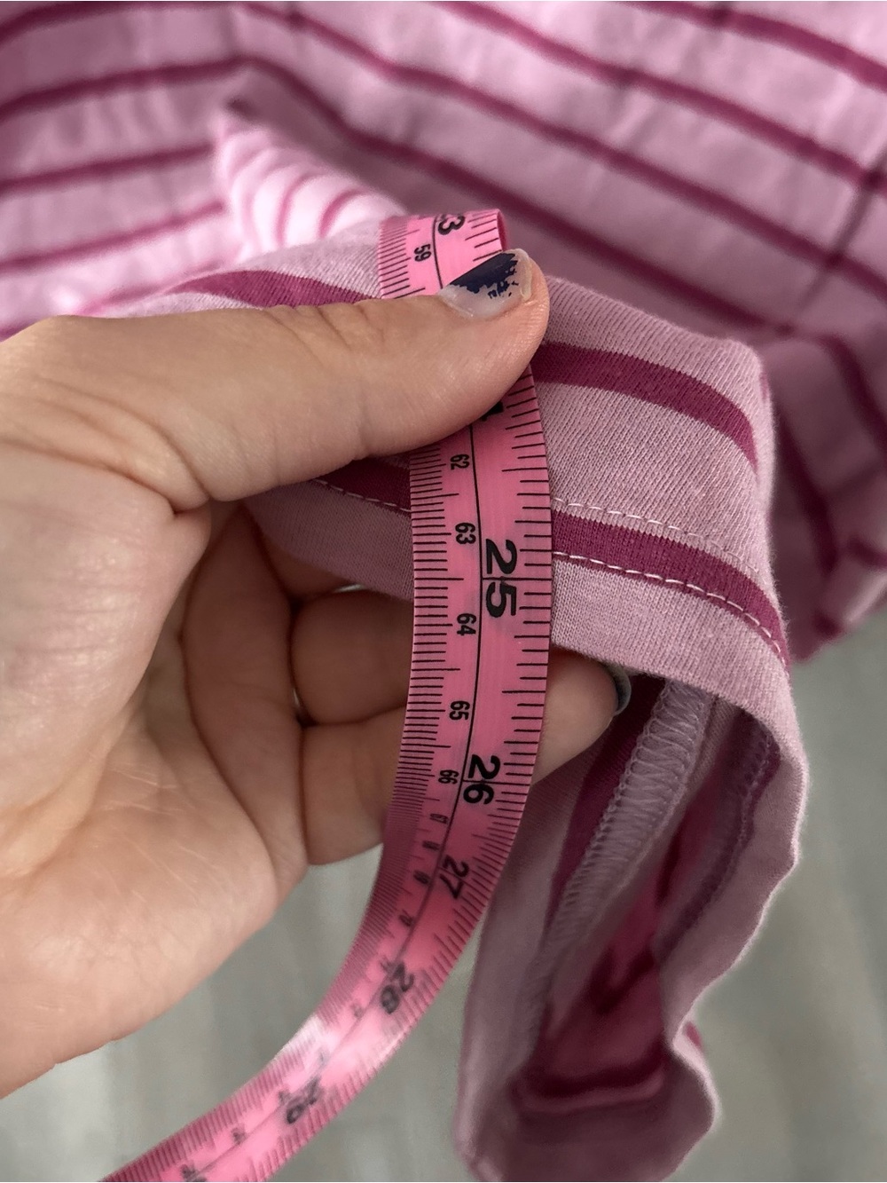 Pact Pink and Magenta Striped Organic Cotton Tee - Picture 4 of 5